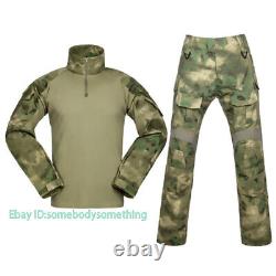 'Ensembles de vêtements militaires camouflage pour hommes, uniformes tactiques pantalon et chemise de combat'
