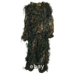 Ghillie Suit Hunting Woodland Feuille 3d Disguise Uniforme Camouflage Combinaisons Set B3z1