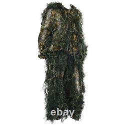 Ghillie Suit Hunting Woodland Feuille 3d Disguise Uniforme Camouflage Combinaisons Set B3z1