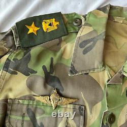 Guerre Iran-Irak des années 1980 Ensemble d'uniforme de général de l'armée irakienne DPM original avec béret