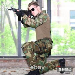 Homme Armée Combat Chemise Pantalon Costume Airsoft Bdu Uniforme Tactique Force Spéciale