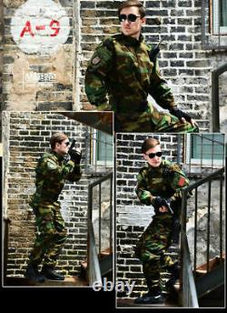 Hommes Airsoft Military Tactical Combat Edr Sets Uniforme Veste Pantalons Combinaisons Swat
