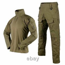 Hommes Tactique Chemises Pantalons Armée Militaire G3 Uniforme Chasse De Combat Casual Camo