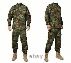Hommes Uniforme Militaire Multicam Noir Costume Camouflage Tactique Vêtements Paintball