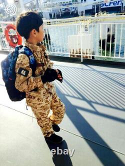 Kids Boys Girls Army Military Combat Uniform Tactical Jacket Shirts Pantalons