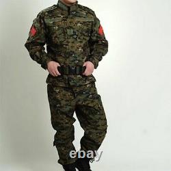 Les Hommes De Camouflage Militaires Ensembles Costume Uniforme Armée Veste Pantalon Tactique Extérieur