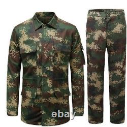 Manteau uniforme tactique militaire Ensemble de vêtements d'entraînement camouflage