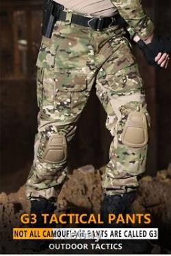 Men's Tactical Shirt Pantalons Us Army G3 Combat Gen3 Hunting Bdu Camo Costumes D'uniforme