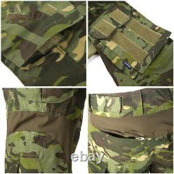 Mens Airsoft Tactical Gen3 Combat T-shirt Pants Special Forces Bdu Uniforme Camo