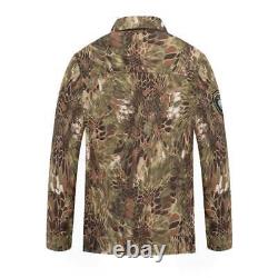 Mens Camouflage Uniforme Python Pattern Tactical Suits Outdoor Veste Pantalons Sets