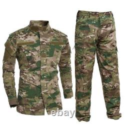 Mens Military Uniform Camouflage Outdoor Combat Coat Pant Cs Sets Overalls