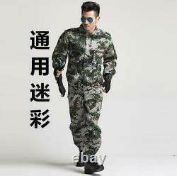 Nouveau Camo Tactique Camo Combat Airsoft Set Veste+ Pantalon D'uniforme Militaire Randonnée