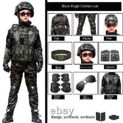 Nouveau uniforme sportif tactique en plein air pour la journée des enfants Camouflage Déguisement pour enfant