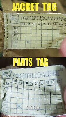 Numéro Russe Partizan Camo Camouflage Gorka Uniforme Veste & Pantalons Set Small