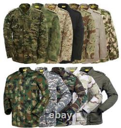 Outdoor Camouflage Tactical Uniforms Hommes Army Combat Suit Sets Vêtements Militaires