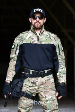 Pantalon De T-shirt De Combat Tactique Militaire Mentiles Bdu Uniformes Armée Camouflage Swat Swat