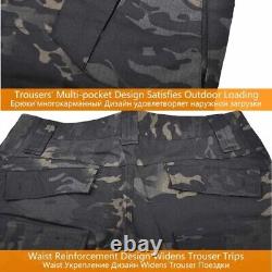 Pantalon tactique uniforme militaire + protections ensemble de camouflage de l'armée chemise de combat ensemble de cargaison