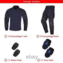 Pantalons tactiques militaires US CP, chemises de camouflage et ensembles d'uniformes de combat G3 avec protections
