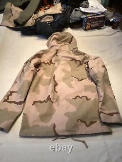 Parka de grand froid camouflage désert imperméable (petit, long)