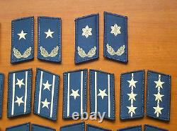 Série 07 China Pla Collier Uniforme De Camouflage De La Force Aérienne Badge, Set, 22 Pair