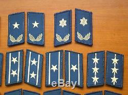 Série 07 Chine Pla Air Force Camouflage Collier Uniforme Rang Badge, Ensemble, 22 Paire