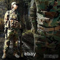 Shenkel Uniformes De Camouflage Mis En Place Woodland L West 85-89cm Bdu. Du Japon
