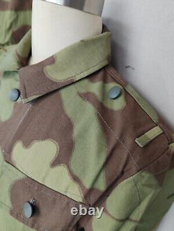 TAILLE XL, Costume de Cosplay CAMOUFLAGE ITALIEN DE LA SECONDE GUERRE MONDIALE M1943 TUNIQUE DE CHAMP ET PANTALON ENSEMBLE