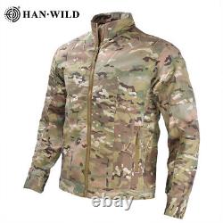 Tactical Combat Suit Uniforme Militaire Camo Imperméable Veste + Pantalons + Chemises Randonnée
