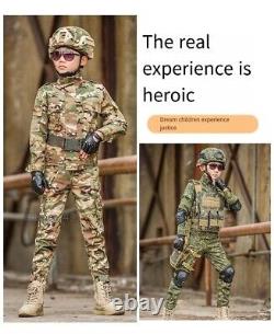 Tenue d'entraînement tactique de camouflage pour enfants spécial forces du printemps automne