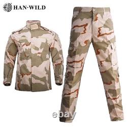 Tenue de camouflage de l'armée militaire pour hommes, veste de combat des forces spéciales et pantalon