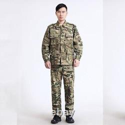 Tenue de combat militaire tactique de l'armée des hommes en uniforme de camouflage de combat de chasse militaire