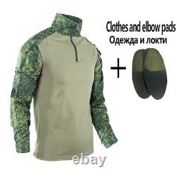 Tenue militaire de travail : chemises de combat tactiques en camouflage, pantalons cargo, costumes de l'armée