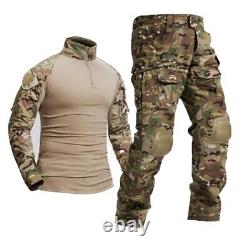 Tenue militaire de travail: chemises tactiques de camouflage, pantalons cargo, costumes de l'armée