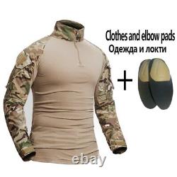 Tenue militaire de travail: chemises tactiques de camouflage, pantalons cargo, costumes de l'armée