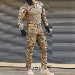 Tenue tactique de camouflage pour softair, uniforme militaire, chemise de combat de l'armée américaine, pantalon cargo CP.