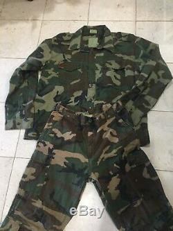 Ultra Force De L'armée Américaine Sur Le Terrain Veste Boutons Manteau De Duvet Camo Camouflage Set Woodland