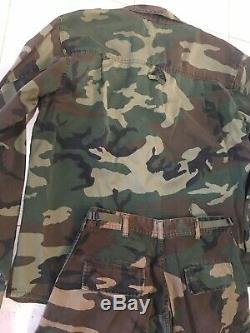 Ultra Force De L'armée Américaine Sur Le Terrain Veste Boutons Manteau De Duvet Camo Camouflage Set Woodland