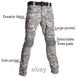 Uniforme Militaire Vêtements Airsoft Tenue d'Entraînement Camouflage Chasse Chemises Pantalons