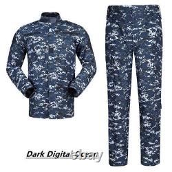 Uniforme de travail militaire tactique de camouflage de l'armée bleu marine