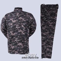 Uniforme de travail militaire tactique de combat camouflage bleu marine de l'armée
