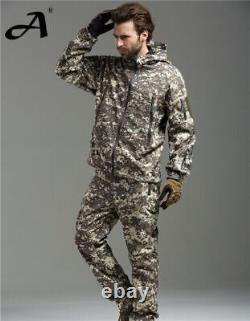 Uniforme militaire de camouflage, vêtements tactiques en polaire thermique d'hiver