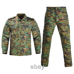 Uniforme militaire tactique Airsoft Camouflage Costume Chemise Vêtements de chasse.