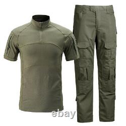 Uniformes Mens Tactique Militaire Set Hunting Séance D'entraînement De Camouflage T-shirts Et Pantalons