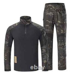 Uniformes tactiques pour hommes Ensemble de vêtements militaires camouflage Pantalon de combat Chemise militaire