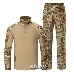 Uniformes tactiques pour hommes Ensemble de vêtements militaires camouflage Pantalon de combat Chemise