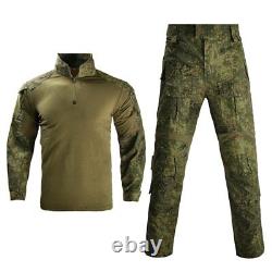 Uniformes tactiques pour hommes Ensemble militaire de camouflage Tenue de combat Pantalon cargo Chemise de combat de l'armée