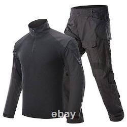 Uniformes tactiques pour hommes Ensembles militaires de camouflage Costume de l'armée Pantalon cargo Chemise de combat