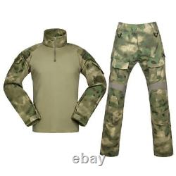 Uniformes tactiques pour hommes, ensembles de vêtements militaires camouflage pantalon de l'armée et chemise de combat