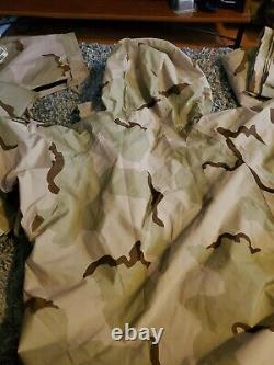 Us Army Set Desert Dcu Camouflage Gore Tex Parka / Pantalons Régulier Grand