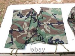 Us Army Usmc Woodland Bdu Camo Camouflage Shirt Pantalon Pantalon Set Medium Nwt